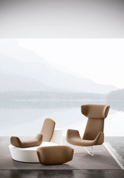 MYPLACE - Wing armchair with armrests by La Cividina - view 3